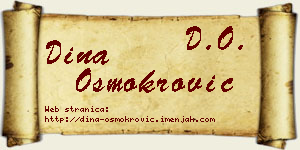 Dina Osmokrović vizit kartica